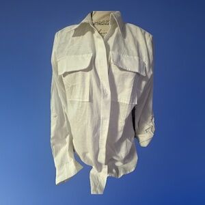 Womens Long Sleeve Button Down Shirt Blouse Loose Fit Casual Tops